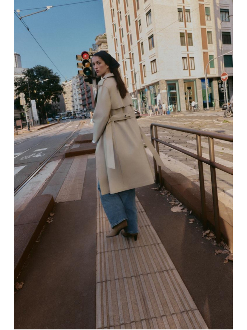Zara Windproof Water Repellent Long Belted Trench Coat Size XS - Picture 2 of 10